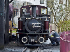 
'Merddin Emrys', Porthmadoc Station, April 2013